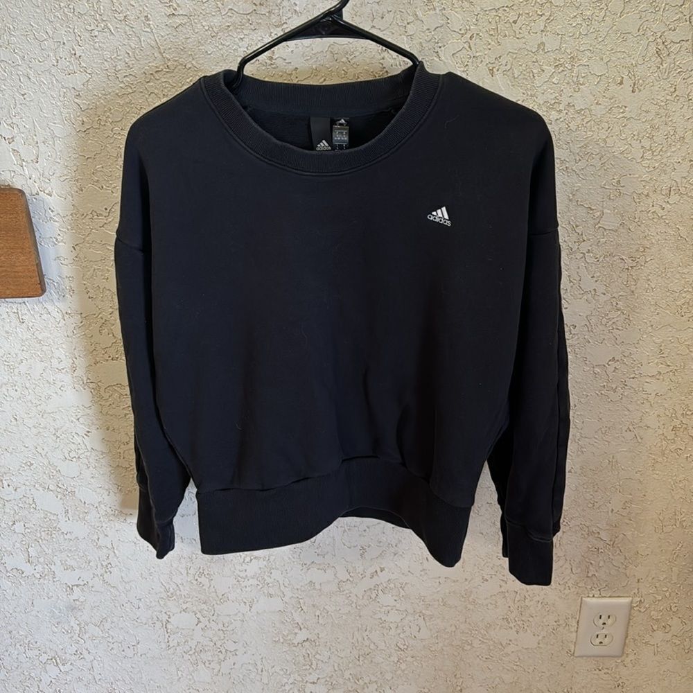 Adidas Black Seasonal Stadium Crewneck Sweatshirt - Picture 4 of 12